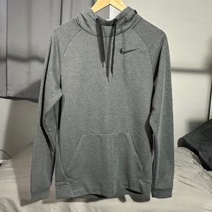 Nike Dri-Fit Training Funnel Pullover Hoodie - MENS - Heather Gray - SMALL